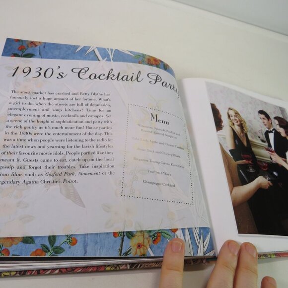 Style Me Vintage Tea Parties Hardback 8x8" 144pgs spans 1930s, 1940s, 1950s - Picture 7 of 16